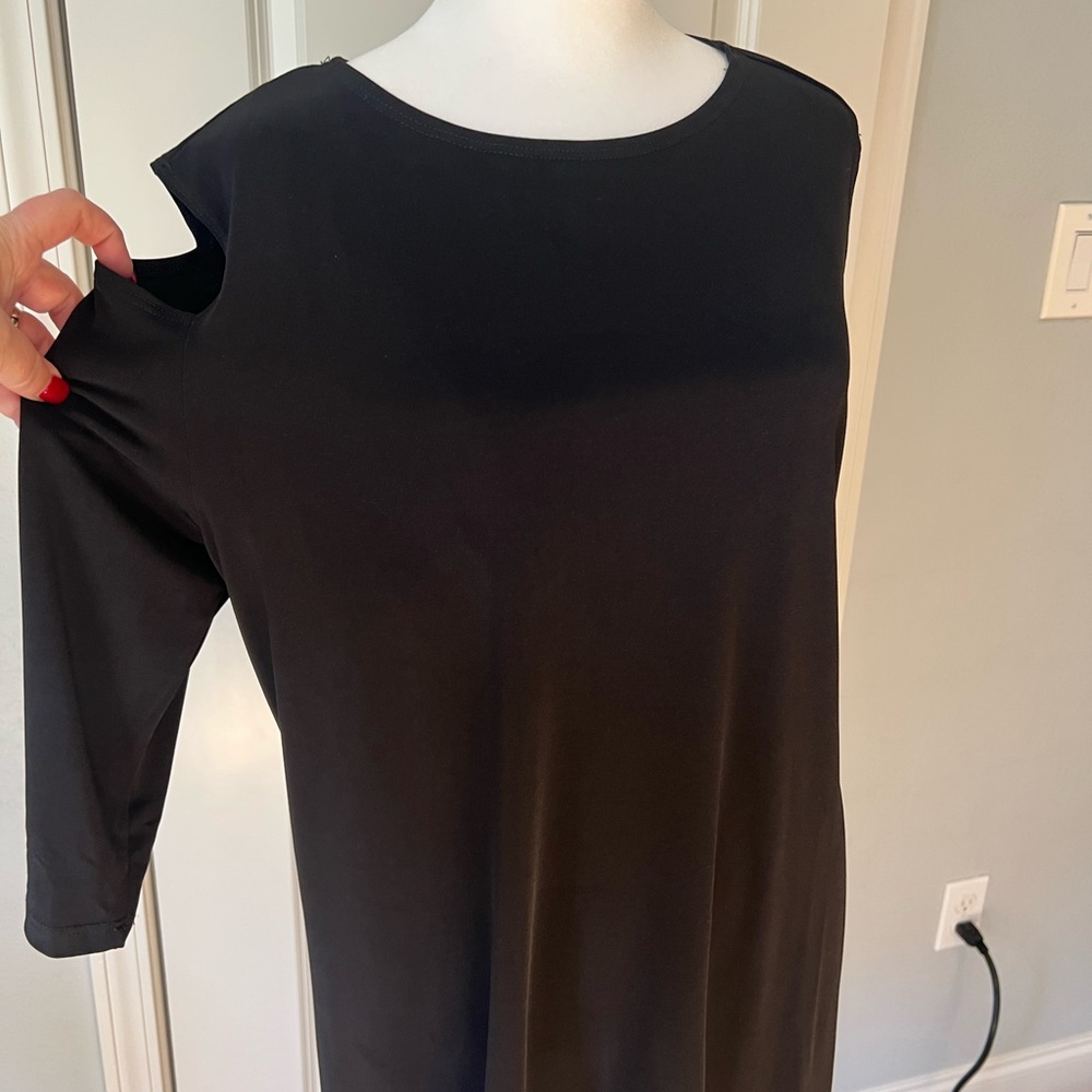 CLARA SUNWOO Black Cutout Sleeve Blouse